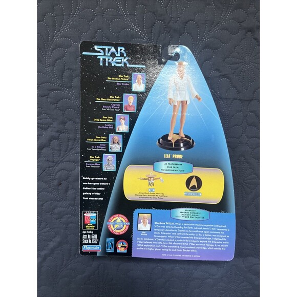 VTG 1997 Playmates Star Trek Warp Factor Series Figures Deanna Troi & Ilia Probe - Picture 4 of 12